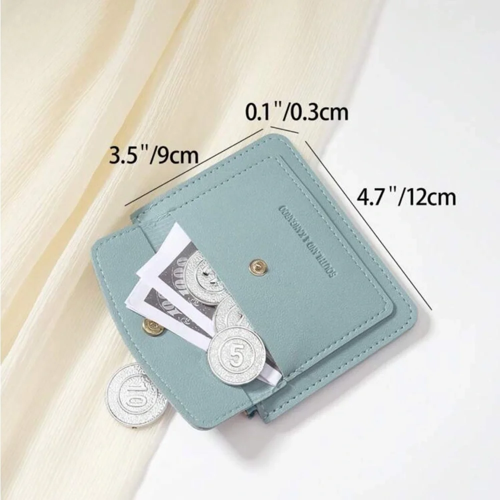 ⚠️Clearance Blue Flip Cover And Zipper Wallet / Cardholder - Picture 2 of 5